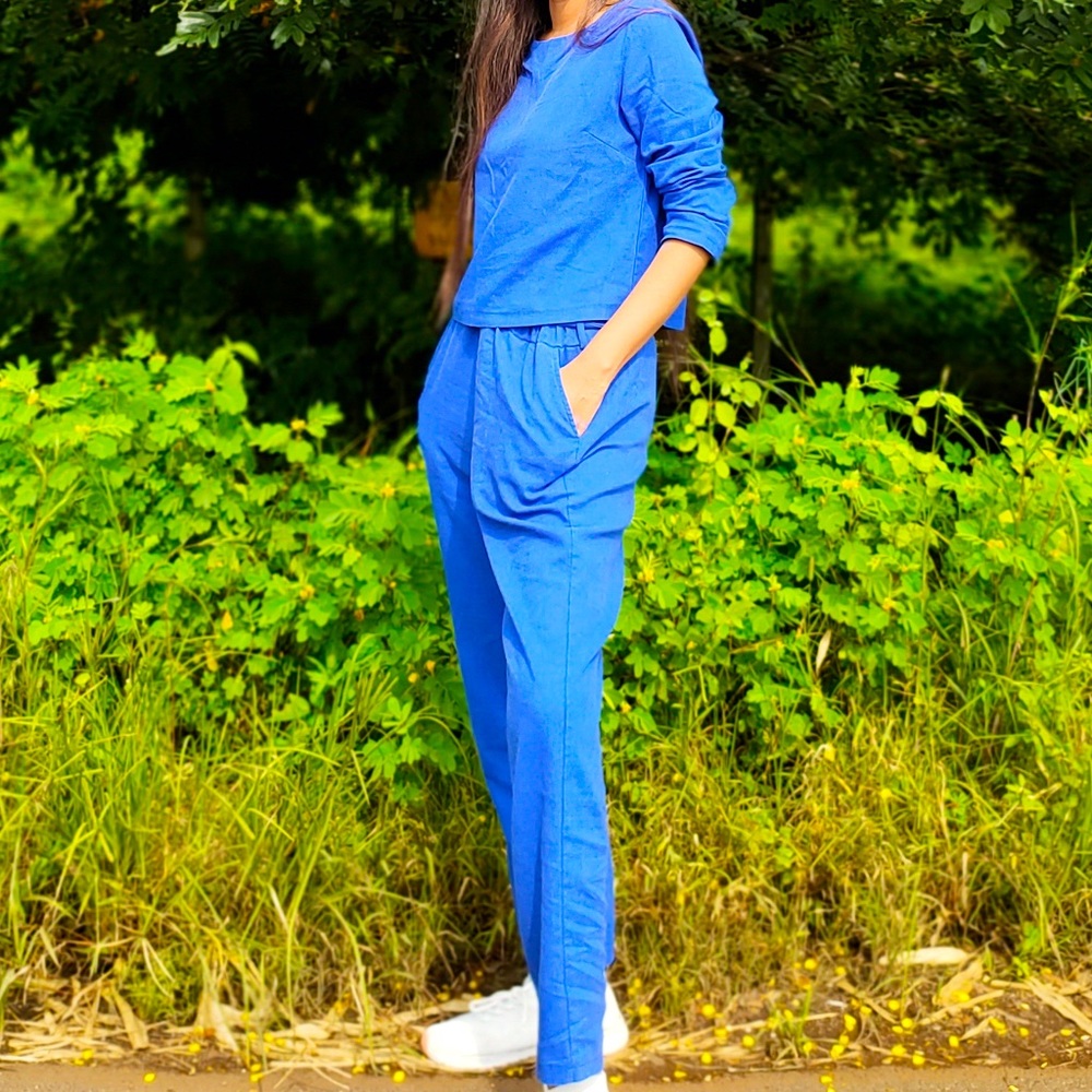Coord set- Two piece Lace up pant set - Picture 8 of 8